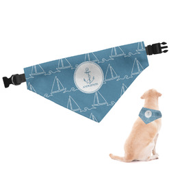 Rope Sail Boats Dog Bandana - Medium (Personalized)