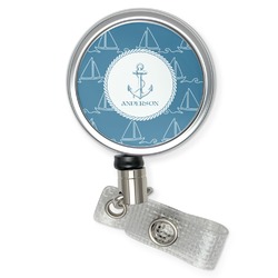 Rope Sail Boats Retractable Badge Reel (Personalized)
