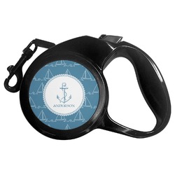 Rope Sail Boats Retractable Dog Leash - Small (Personalized)