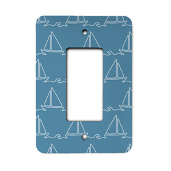 Rope Sail Boats Rocker Style Light Switch Cover - Single Switch