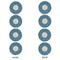 Rope Sail Boats Round Linen Placemats - APPROVAL Set of 4 (double sided)