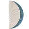 Rope Sail Boats Round Linen Placemats - HALF FOLDED (single sided)