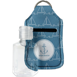 Rope Sail Boats Hand Sanitizer & Keychain Holder - Small (Personalized)