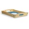 Rope Sail Boats Serving Tray Wood Small - Corner