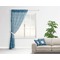 Rope Sail Boats Sheer Curtain With Window and Rod - in Room Matching Pillow