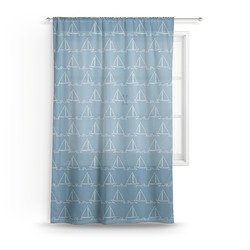 Rope Sail Boats Sheer Curtain