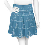 Rope Sail Boats Skater Skirt - Small