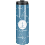 Rope Sail Boats Stainless Steel Skinny Tumbler - 20 oz (Personalized)