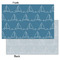 Rope Sail Boats Tissue Paper - Lightweight - Small - Front & Back