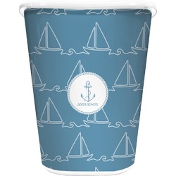 Rope Sail Boats Waste Basket (Personalized)