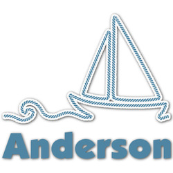 Rope Sail Boats Graphic Decal - Small (Personalized)