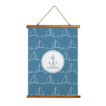 Rope Sail Boats Wall Hanging Tapestry - Tall (Personalized)