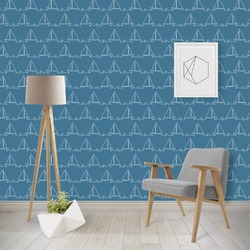 Rope Sail Boats Wallpaper & Surface Covering (Water Activated - Removable)