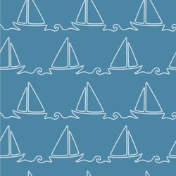 Rope Sail Boats Wallpaper & Surface Covering (Water Activated 24"x 24" Sample)