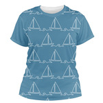 Rope Sail Boats Women's Crew T-Shirt - 2X Large