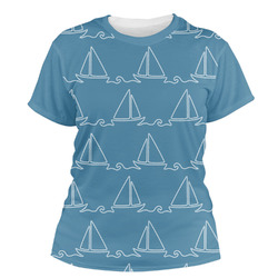 Rope Sail Boats Women's Crew T-Shirt - 2X Large