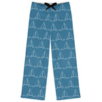 Rope Sail Boats Womens Pajama Pants - S