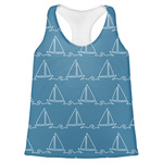 Rope Sail Boats Womens Racerback Tank Top - X Small