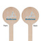 Rope Sail Boats Wooden 7.5" Stir Stick - Round - Double Sided - Front & Back