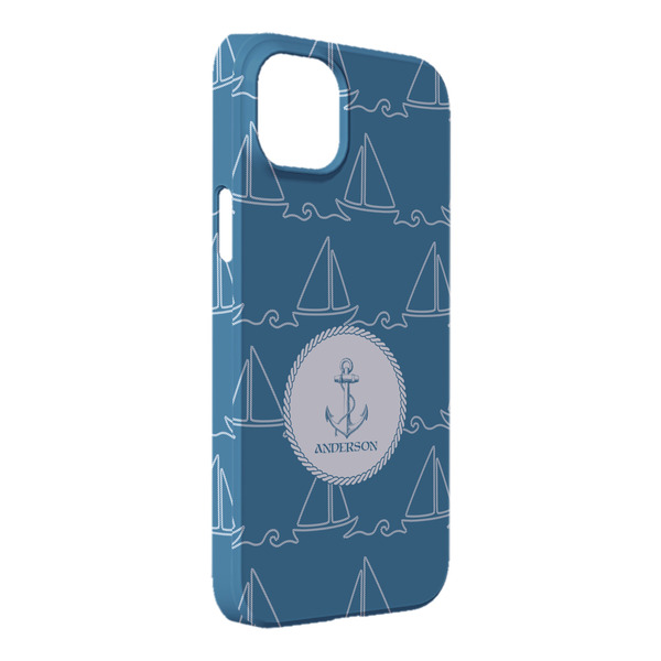 Custom Rope Sail Boats iPhone Case - Plastic - iPhone 14 Pro Max (Personalized)