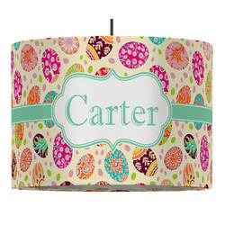 Easter Eggs 16" Drum Pendant Lamp - Fabric (Personalized)