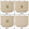 Easter Eggs 3 Reusable Cotton Grocery Bags - Front & Back View