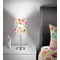 Easter Eggs 7 inch drum lamp shade - in room