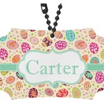 Easter Eggs Rear View Mirror Ornament (Personalized)