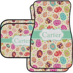 Easter Eggs Car Floor Mats Set - 2 Front & 2 Back (Personalized)