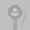 Easter Eggs Clear Plastic 7" Stir Stick - Round - Closeup