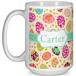 Easter Eggs 15 Oz Coffee Mug - White (Personalized)