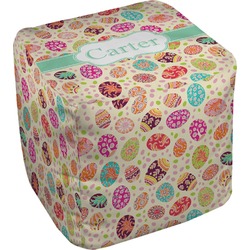 Easter Eggs Cube Pouf Ottoman - 18" (Personalized)