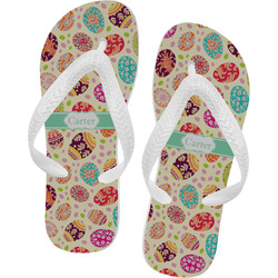 Easter Eggs Flip Flops - XSmall (Personalized)