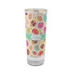 Easter Eggs 2 oz Shot Glass - Glass with Gold Rim (Personalized)