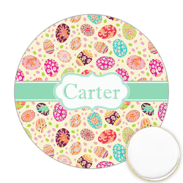 Custom Easter Eggs Printed Cookie Topper - 2.5" (Personalized)