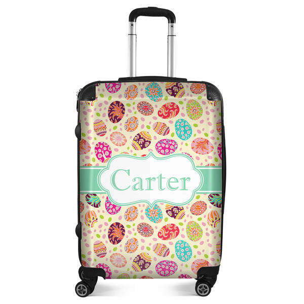 Custom Easter Eggs Suitcase - 24" Medium - Checked (Personalized)