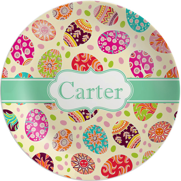 Custom Easter Eggs Melamine Salad Plate - 8" (Personalized)