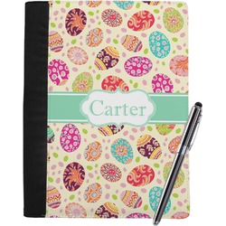 Easter Eggs Notebook Padfolio - Large w/ Name or Text
