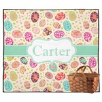 Easter Eggs Outdoor Picnic Blanket (Personalized)