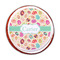 Easter Eggs Printed Icing Circle - Medium - On Cookie