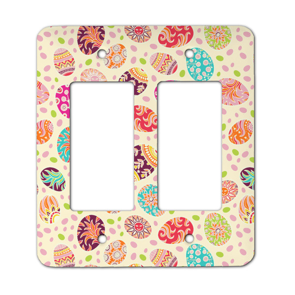 Custom Easter Eggs Rocker Style Light Switch Cover - Two Switch