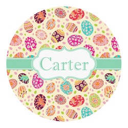 Easter Eggs Round Decal - Small (Personalized)
