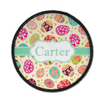 Easter Eggs Iron On Round Patch w/ Name or Text