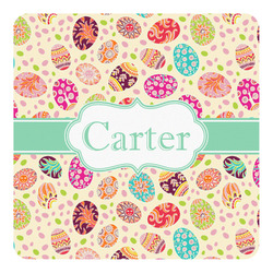 Easter Eggs Square Decal - XLarge (Personalized)