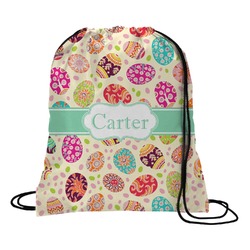 Easter Eggs Drawstring Backpack - Large (Personalized)