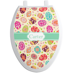 Easter Eggs Toilet Seat Decal - Elongated (Personalized)