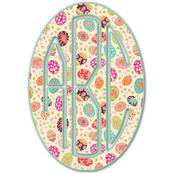 Easter Eggs Monogram Decal - Medium (Personalized)