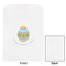 Easter Eggs White Treat Bag - Front & Back View