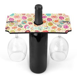 Easter Eggs Wine Bottle & Glass Holder (Personalized)