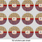 Vintage Stars & Stripes 1" Multipurpose Round Labels - Sheet